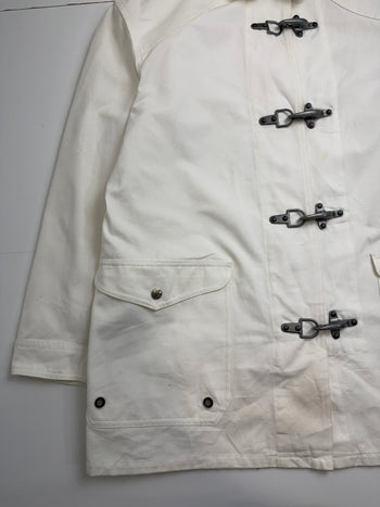 Vintage Polo Ralph Lauren Sport Fireman’s Clasp Coat White