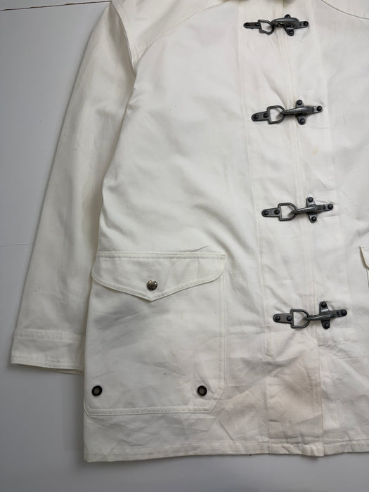 Vintage Polo Ralph Lauren Sport Fireman’s Clasp Coat White | Vitnage Clothing Store Canada