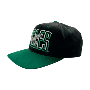 Vintage Philadelphia Eagles Snapback Hat Black