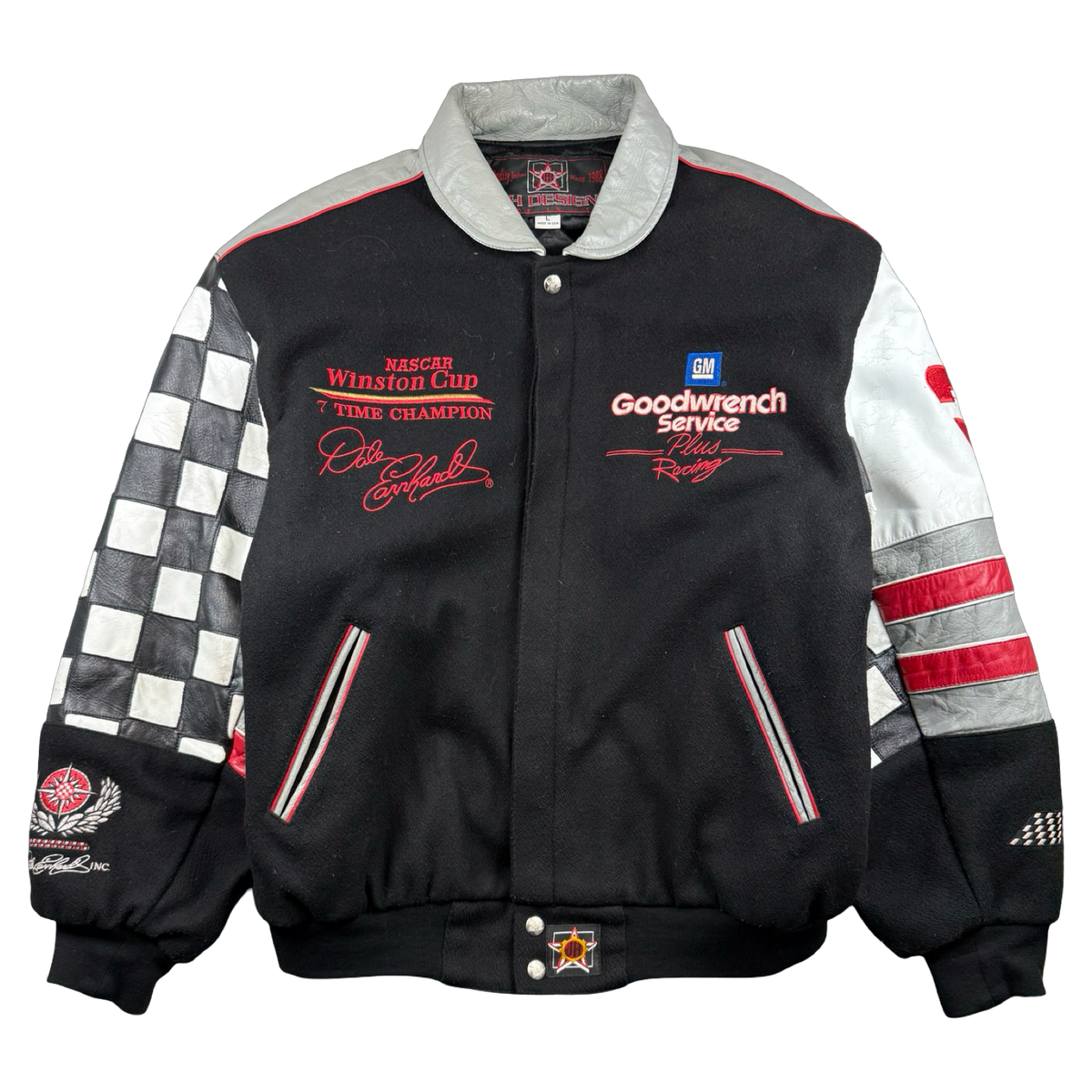 Vintage NASCAR Dale Earnhardt Winston Cup Racing Jacket Black