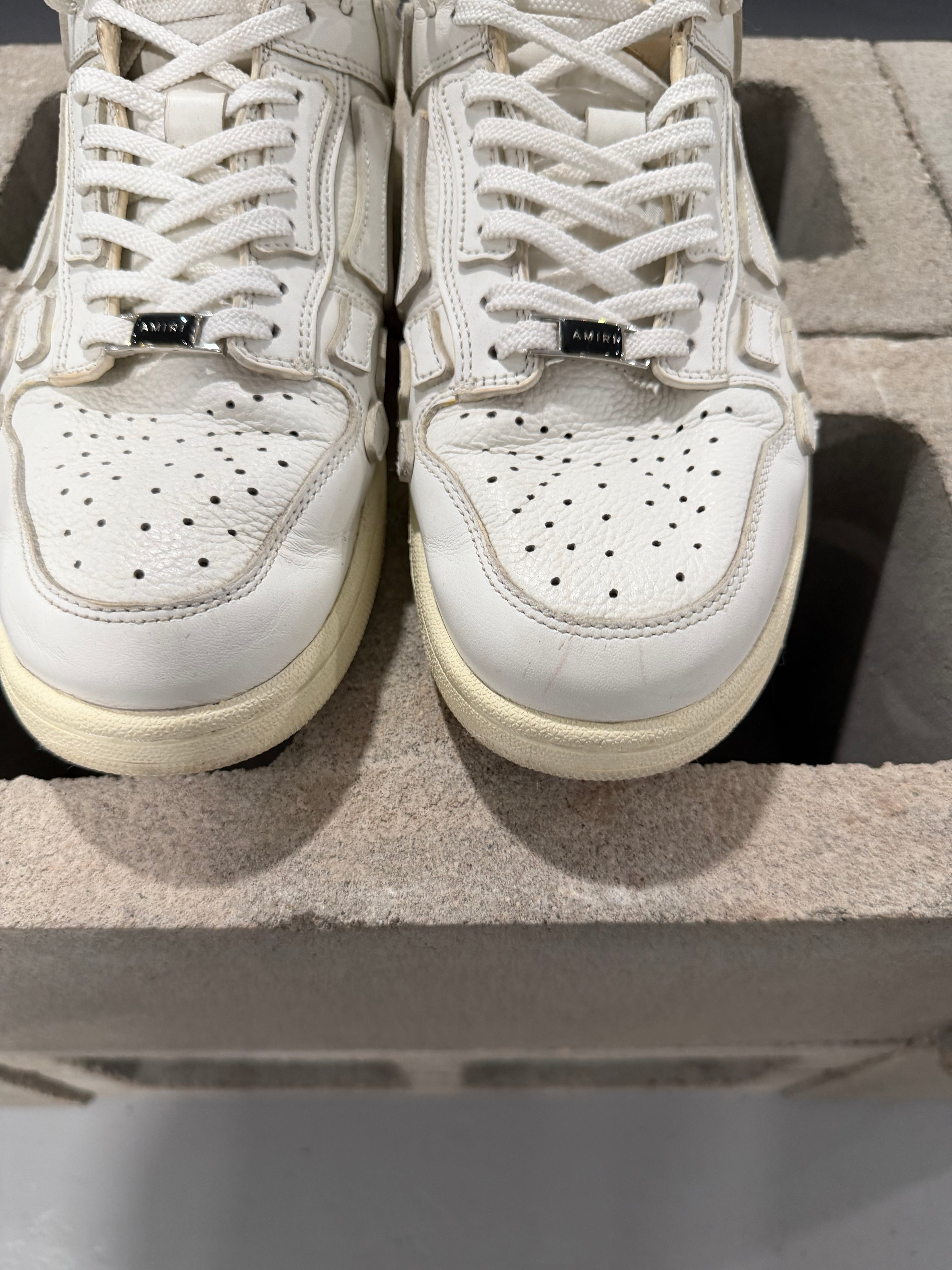 Amiri Skel Top Low Sneakers White (USED)