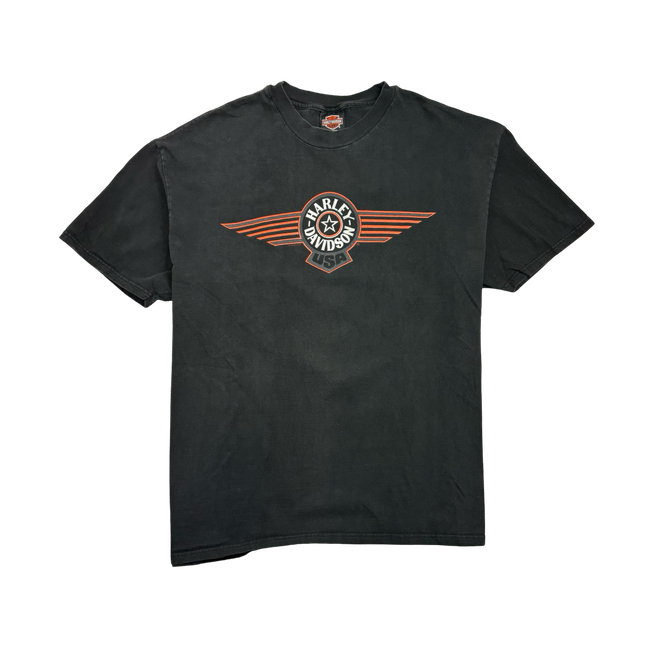 Vintage '95 Fairfax, VA. Harley Davidson Tee Black