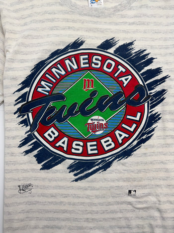 Vintage '92 Minnesota Twins Baseball Tee White