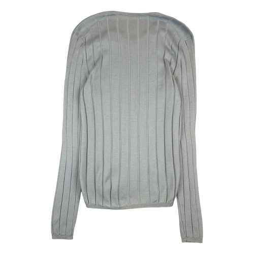 Women's Prada Blue V-neck Knit | Vintage Clothing Store Canada