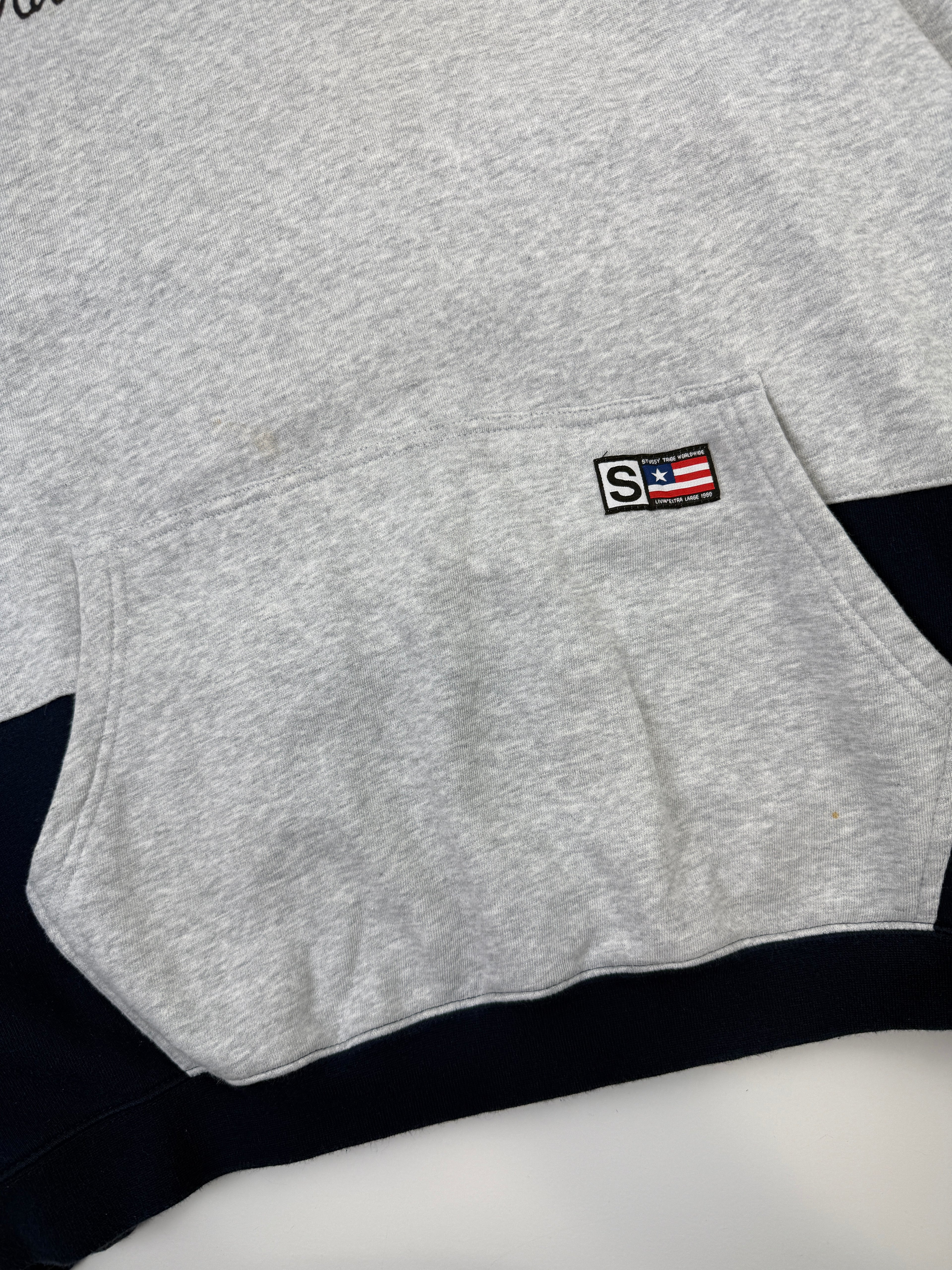 Stussy NYC World Tribe Hoodie Grey (USED)