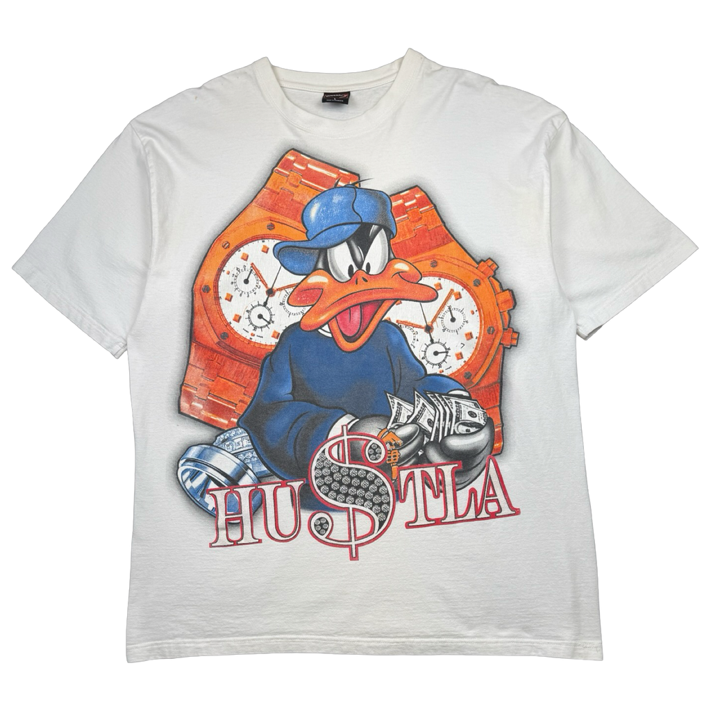 Vintage Daffy Duck Hustla Tee White