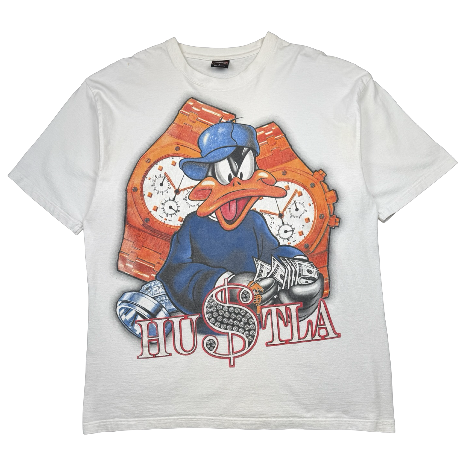 Vintage Daffy Duck Hustla Tee White