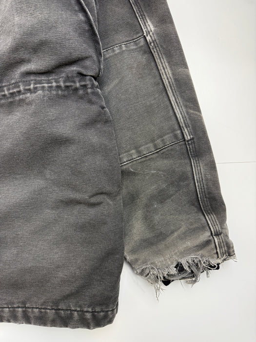 Vintage 2000s Carhartt Chore Work Coat Washed Black | Vitnage Clothing Store Canada
