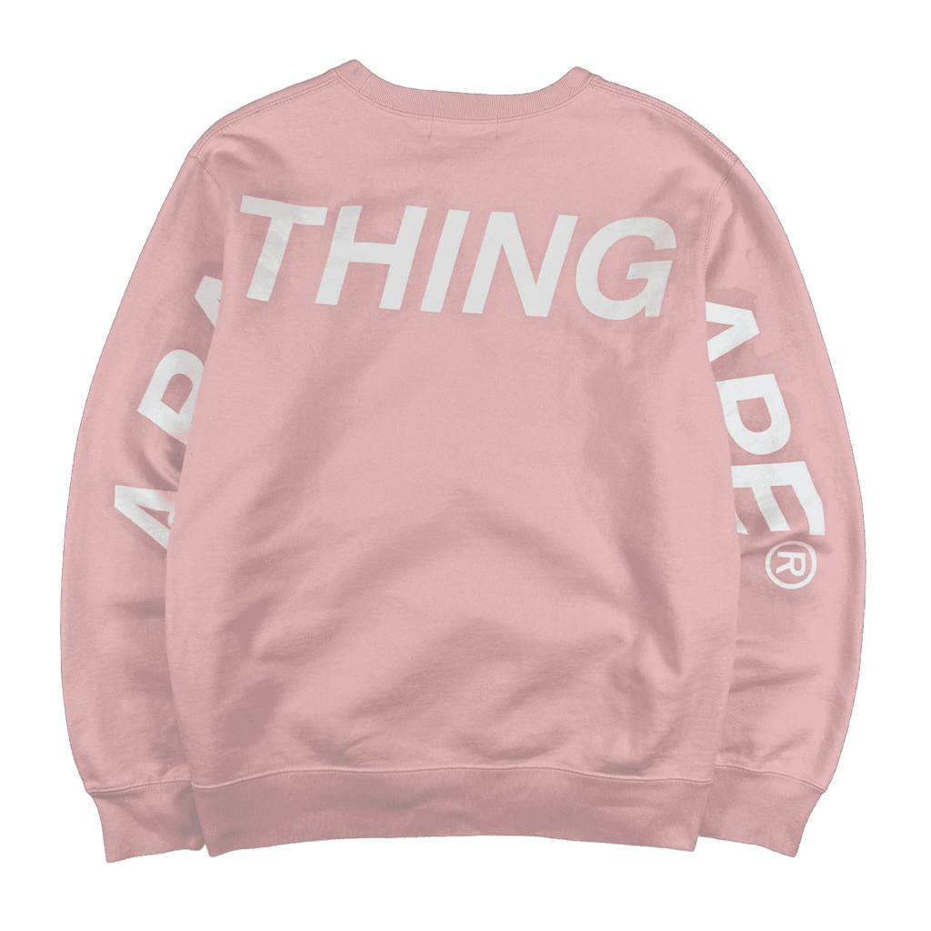 BAPE Crossprint Sweatshirt Pink (USED)