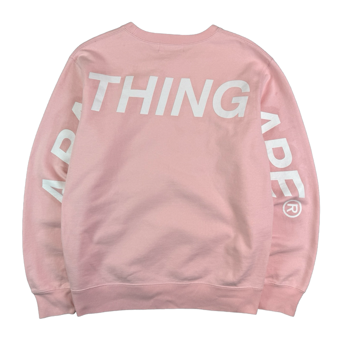 BAPE Crossprint Sweatshirt Pink (USED) | Vitnage Clothing Store Canada
