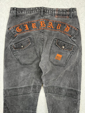 Marithé François Girbaud Panel Moto Cargo Denim Jeans (USED)