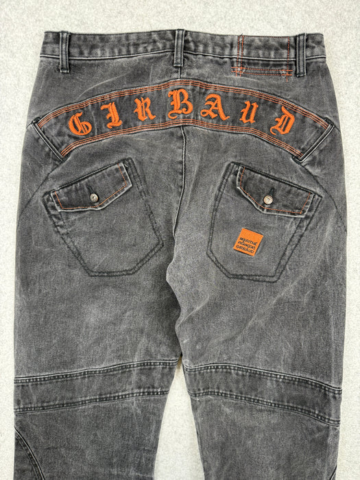 Marithé François Girbaud Panel Moto Cargo Denim Jeans (USED) | Vitnage Clothing Store Canada