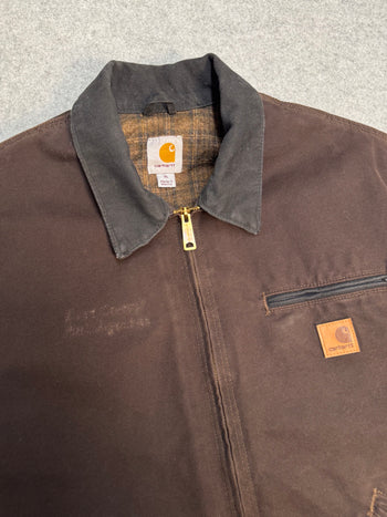 Vintage 2000’s Carhartt Detroit Work Jacket Dark Brown