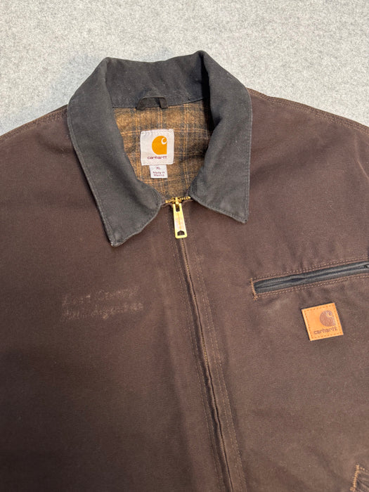 Vintage 2000’s Carhartt Detroit Work Jacket Dark Brown | Vitnage Clothing Store Canada