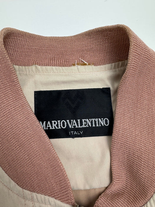 Mario Valentino Harrington Zip-Up Jacket Beige | Vitnage Clothing Store Canada