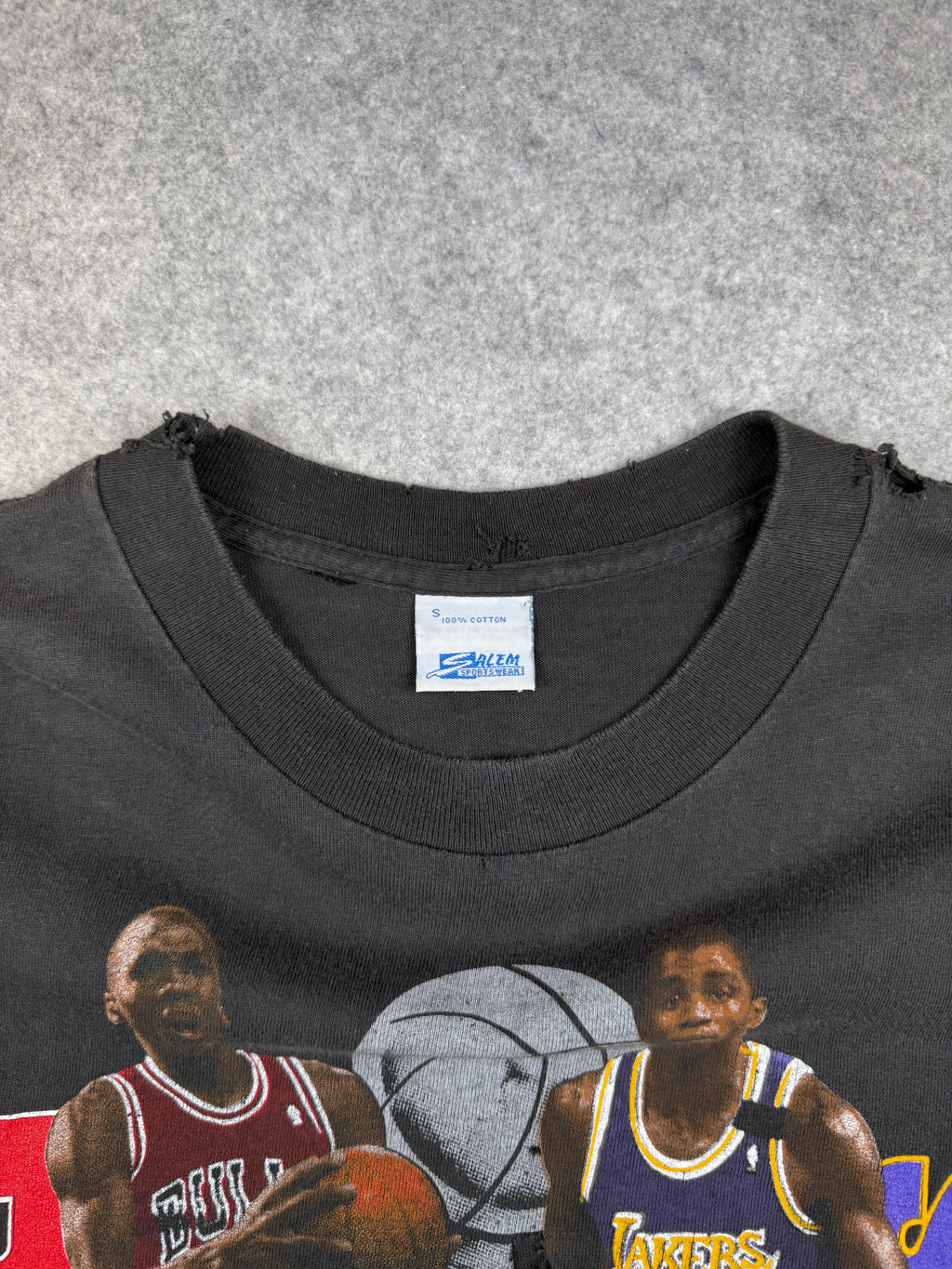 Vintage 1991 NBA Finals Bulls vs Lakers Tee Black