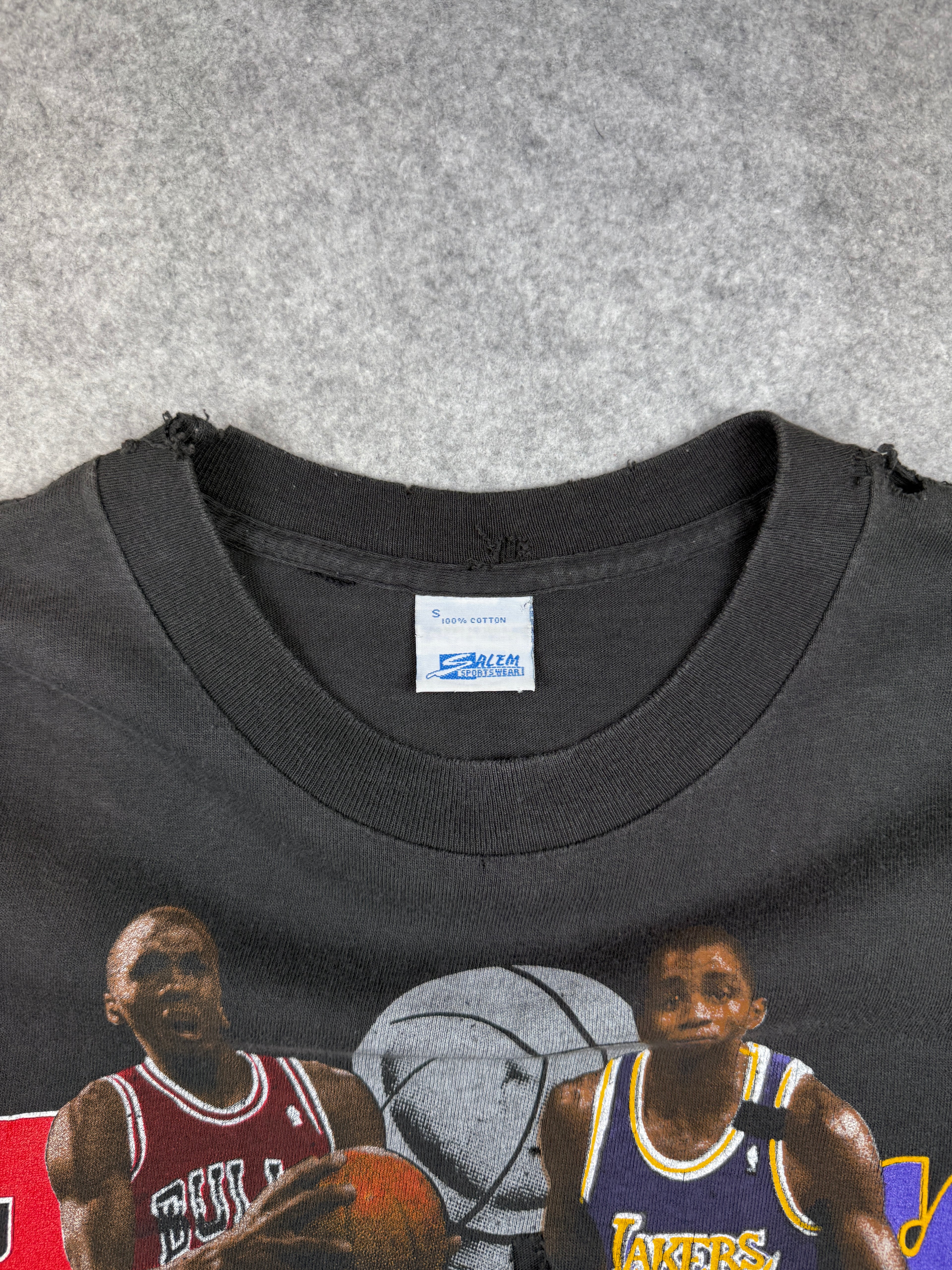 Vintage 1991 NBA Finals Bulls vs Lakers Tee Black