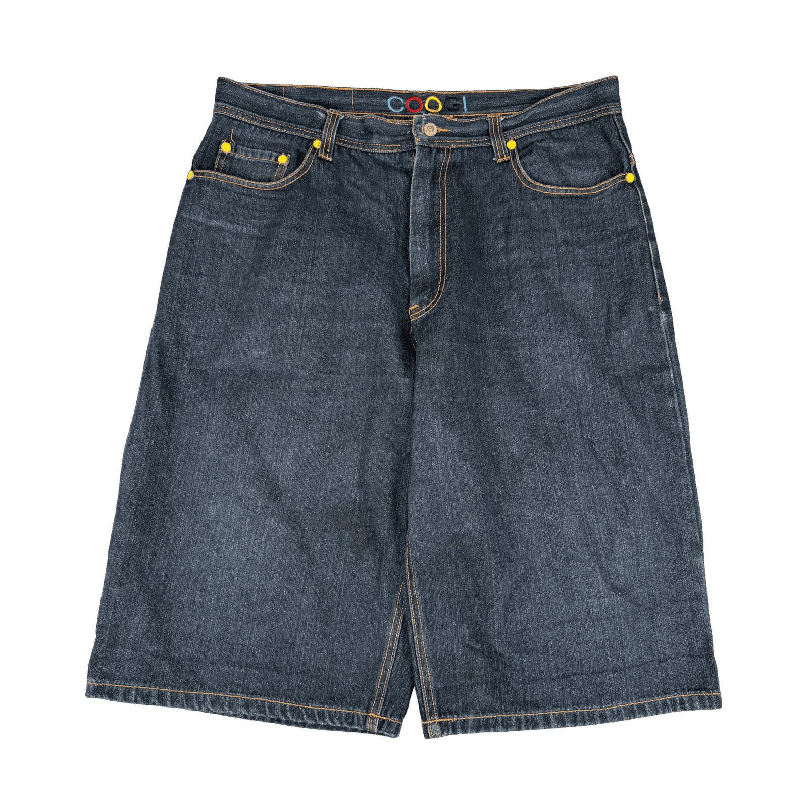 Coogi Embroidered Pocket Baggy Denim Shorts