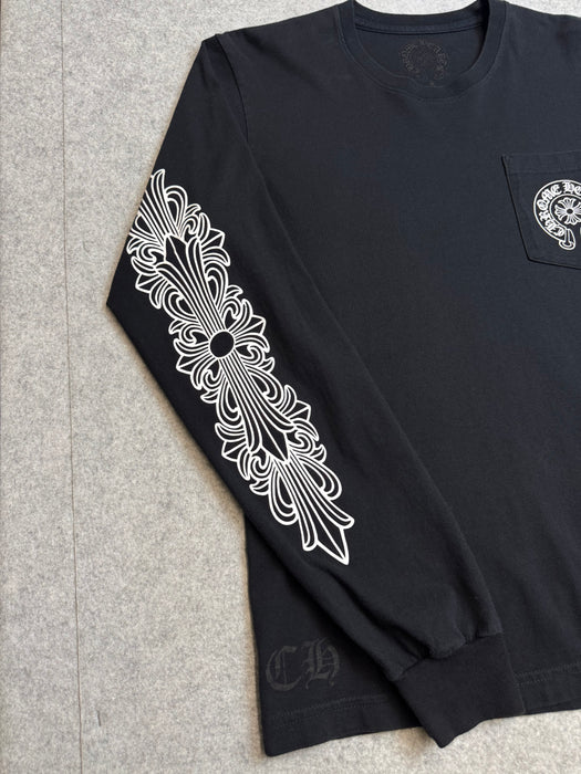 Chrome Hearts Hong Kong Horseshoe L/S Tee Black | Vitnage Clothing Store Canada