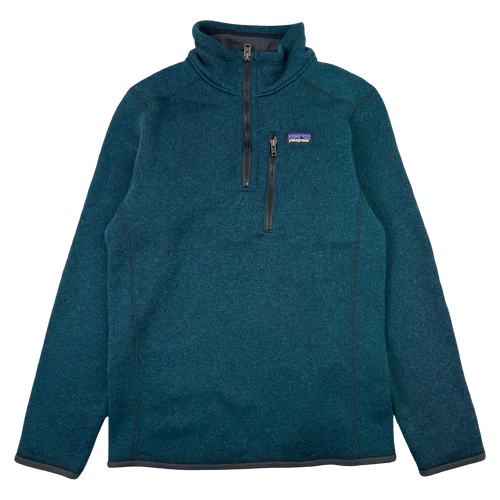 Women's Patagonia Better Sweater Quarter Zip Fleece Green | Vintage Clothing Store Canada