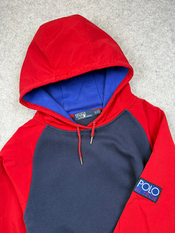 Vintage Polo Ralph Lauren Hi Tech Hoodie Navy/Red