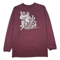 Vintage Stussy Da Shiznit L/S Tee Burgundy