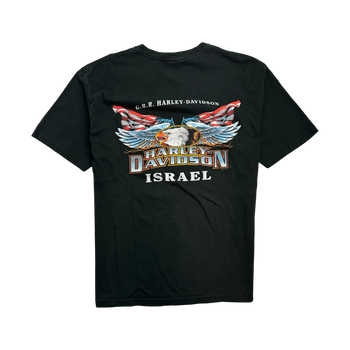 Vintage '04 G.B.R Harley Davidson Tee Black