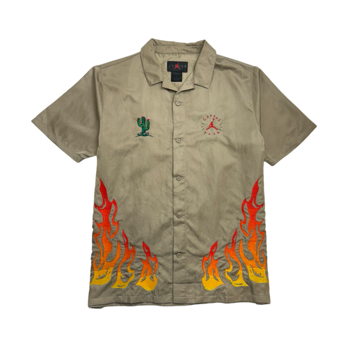 Travis Scott Cactus Jack x Jordan Button Down Shirt (USED) | Vintage Clothing Store Canada