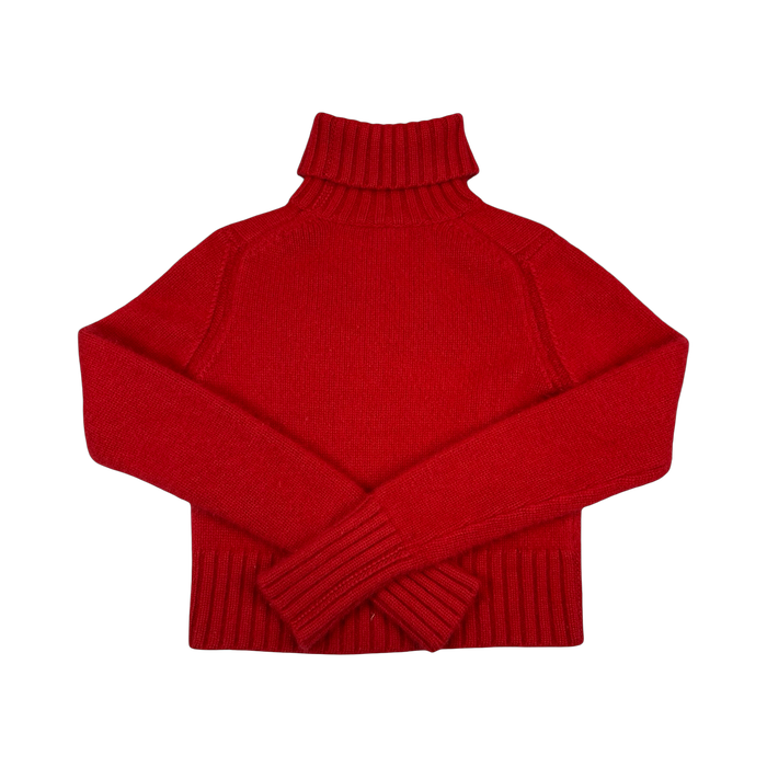Women’s Burberry Cashmere Mock Neck Knit Red | Vitnage Clothing Store Canada