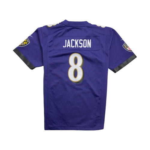 Nike NFL Baltimore Ravens Lamar Jackson Jersey Purple | Vintage Clothing Store Canada