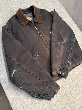 Vintage 2000’s Carhartt Detroit Jacket Distressed Black
