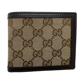 Gucci GG Canvas Bifold Wallet Brown