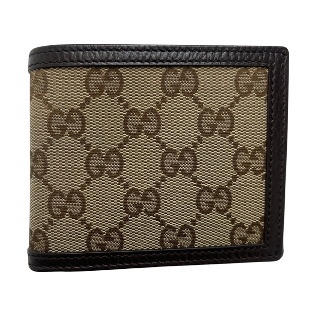 Gucci GG Canvas Bifold Wallet Brown