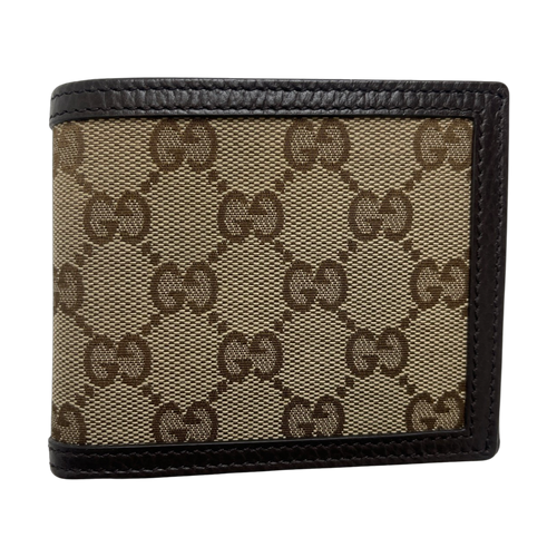 Gucci GG Canvas Bifold Wallet Brown | Vintage Clothing Store Canada