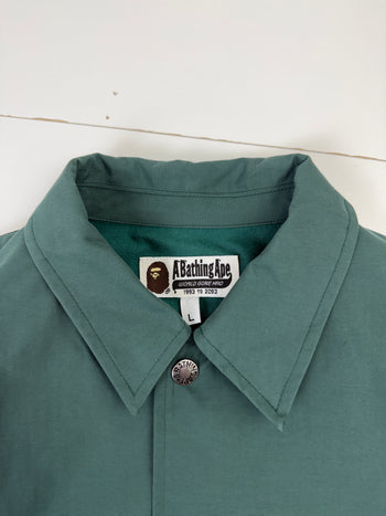 BAPE Very Ape Coach Jacket Dark Green (USED)