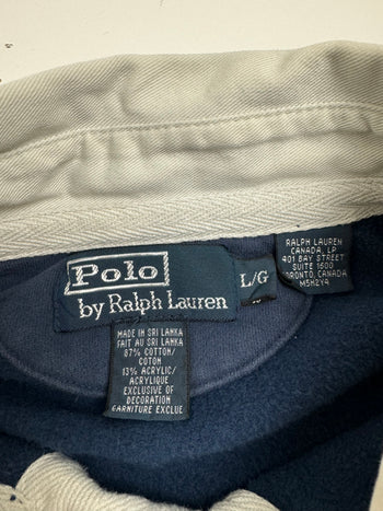 (L) Vintage Polo Ralph Lauren Collar Long Sleeve