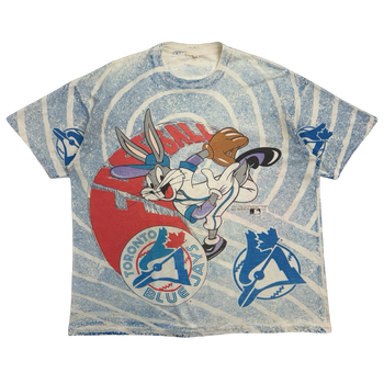 Vintage 1993 Toronto Blue Jays Looney Tunes AOP Tee