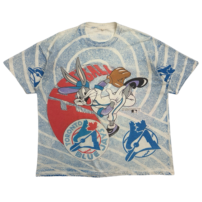 Vintage 1993 Toronto Blue Jays Looney Tunes AOP Tee