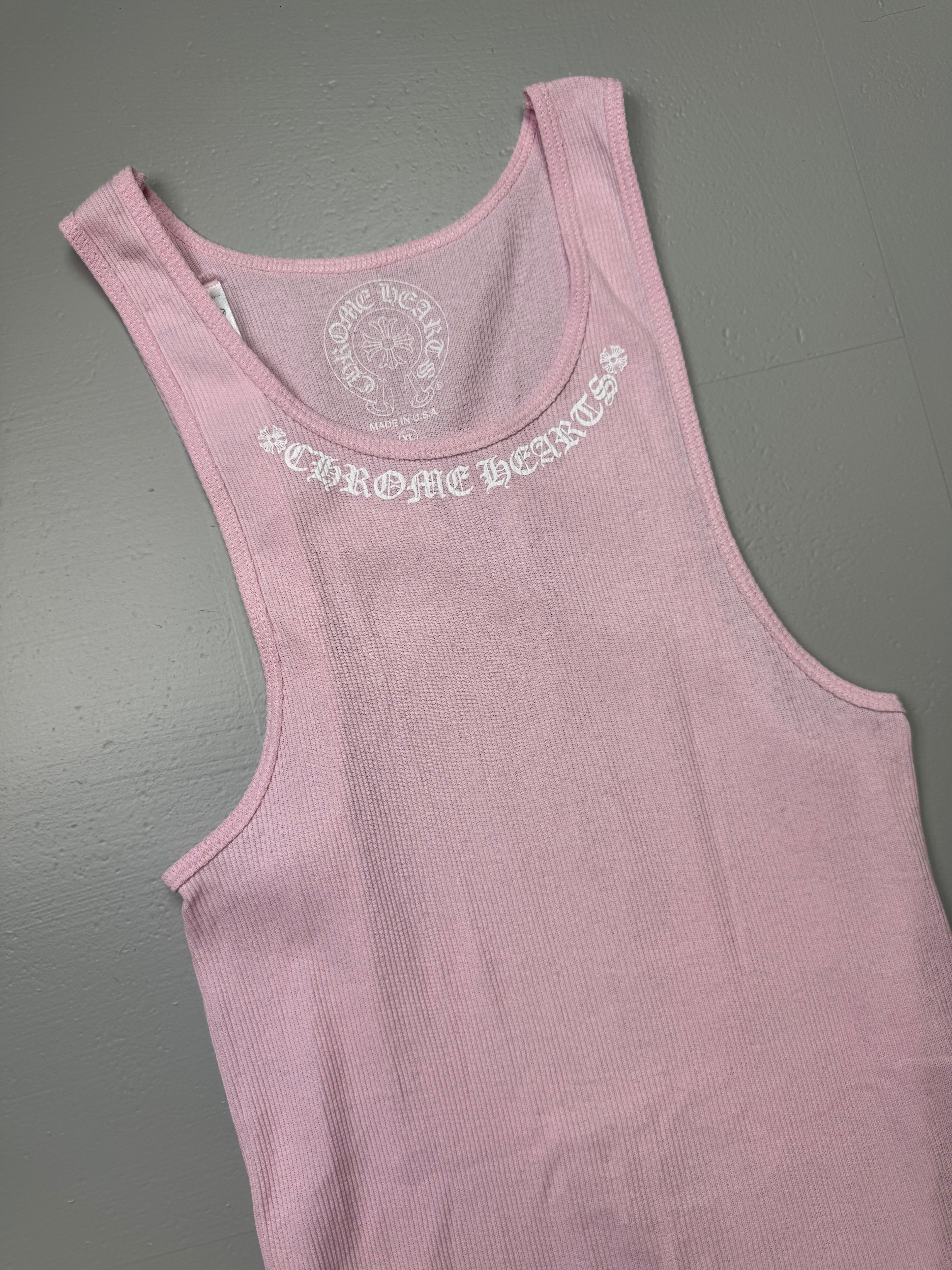 Chrome Hearts Love You Pink Tank