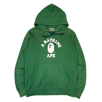 BAPE College Pullover Hoodie Green (USED)