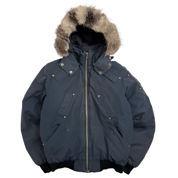 Moose Knuckles Ballistic Bomber Jacket Navy (USED) | Vitnage Clothing Store Canada