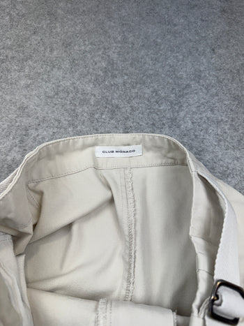 Club Monaco Cargo Shorts Off-White