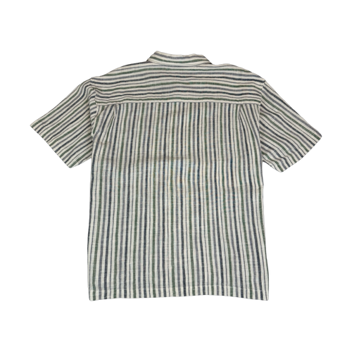 Stussy Wrinkly Cotton Gauze Shirt Stripe (USED) | Vintage Clothing Store Canada