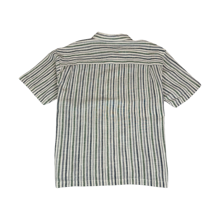 Stussy Wrinkly Cotton Gauze Shirt Stripe (USED) | Vitnage Clothing Store Canada
