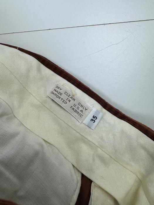 Vintage Majer Corduroy Pants Dark Brown | Vitnage Clothing Store Canada
