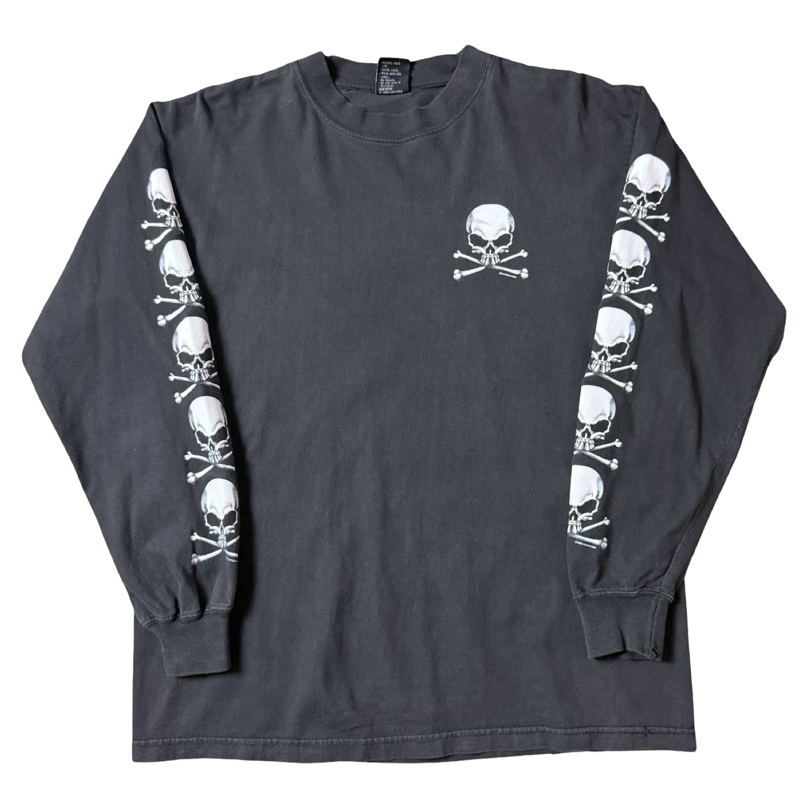 Vintage Head Skull L/S Tee Black