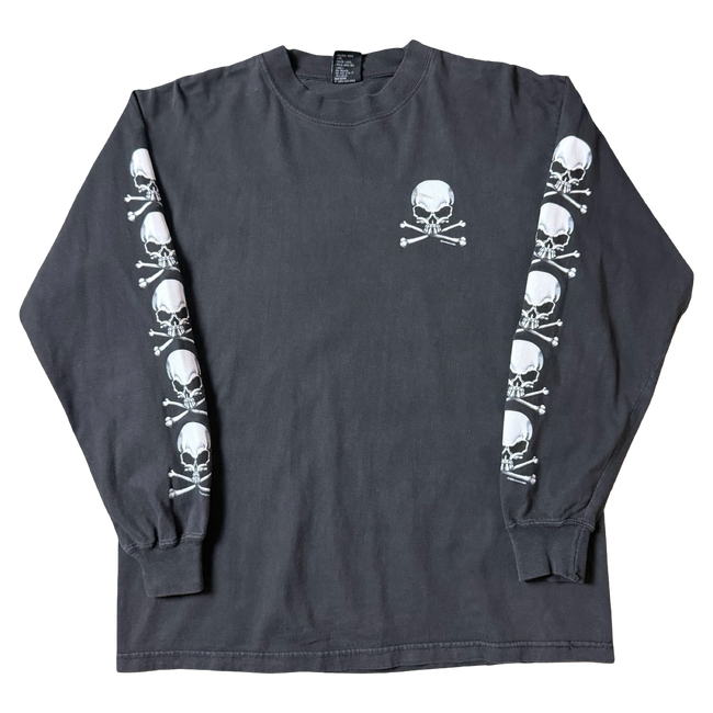 Vintage Head Skull L/S Tee Black