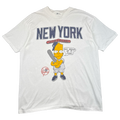 Vintage Bart Simpsons New York Yankees Tee White