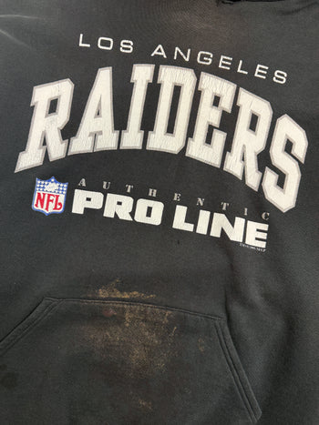 Vintage 90's LA Raiders Hoodie Black