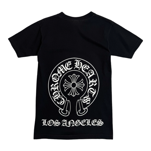 Vintage Chrome Hearts Los Angeles Horseshoe Pocket Tee Black | Vintage Clothing Store Canada